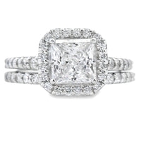 Natural Cubic Zirconia CZ SS Bridal Sterling Silver