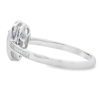 Natural .46ct Quartz Diamond Ring 10KT White Gold
