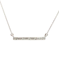Natural .05ct Diamond Fashion Pendants 14KT White Gold