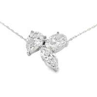Lab Grown Diamond Fashion Pendants 14KT White Gold