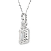 Aquamarine Diamond Fashion Pendants 10KT White Gold
