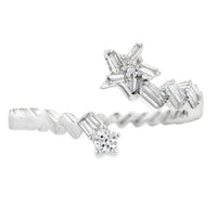 Natural .17ct Diamond Ring 14KT White Gold