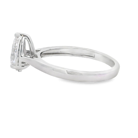 Genuine .75ct Lab Grown Diamond  10KT White Gold