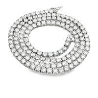 15.14ct Moissanite Tennis Necklace Sterling Silver