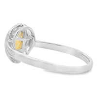 Genuine .30ct Opal Diamond Ring 10KT White Gold
