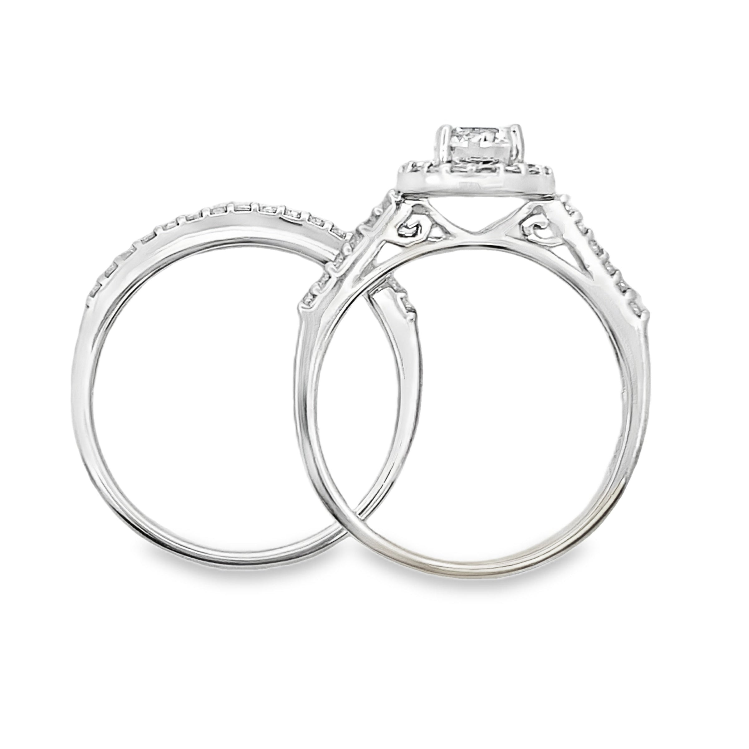 Genuine Cubic Zirconia CZ SS Bridal Sterling Silver