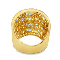 Genuine 6.65ct Diamond Ring 18KT Yellow Gold