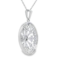 Natural .25ct Diamond Fashion Pendants Sterling Silver