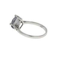 1.25ct Mystic Fire Topaz Diamond Ring 10KT White Gold