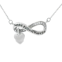 Natural .04ct Diamond Fashion Pendants Sterling Silver