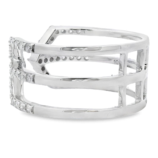 Genuine .50ct Diamond Ring 10KT White Gold
