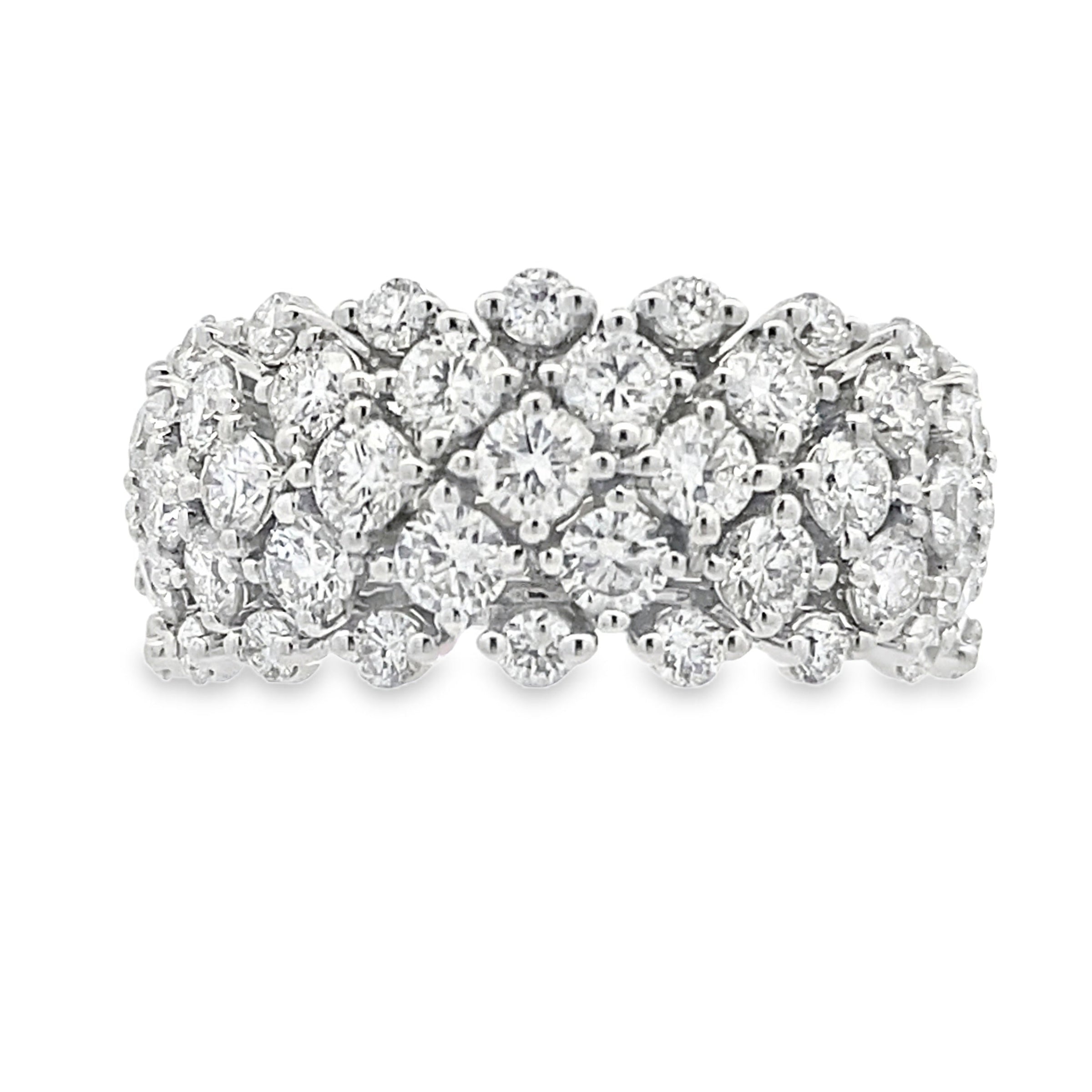 Lab Grown Diamond Fashion band rings 14KT White Gold