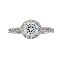 Natural Cubic Zirconium Ring Sterling Silver