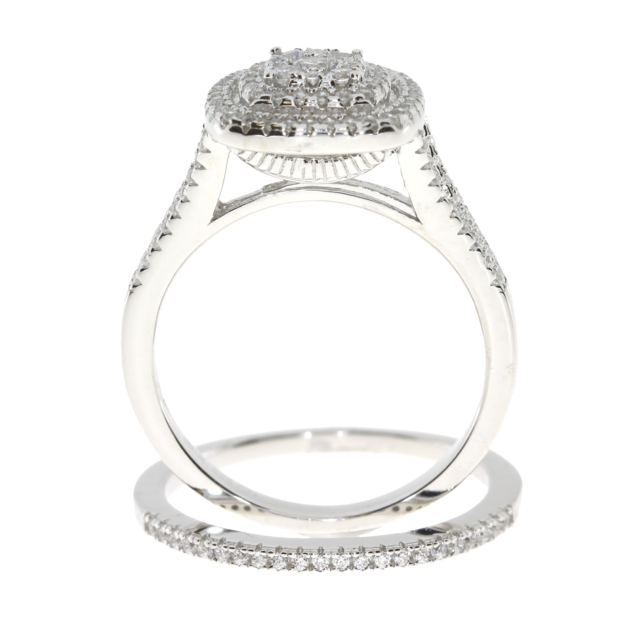 Genuine Cubic Zirconium CZ SS Bridal Sterling Silver