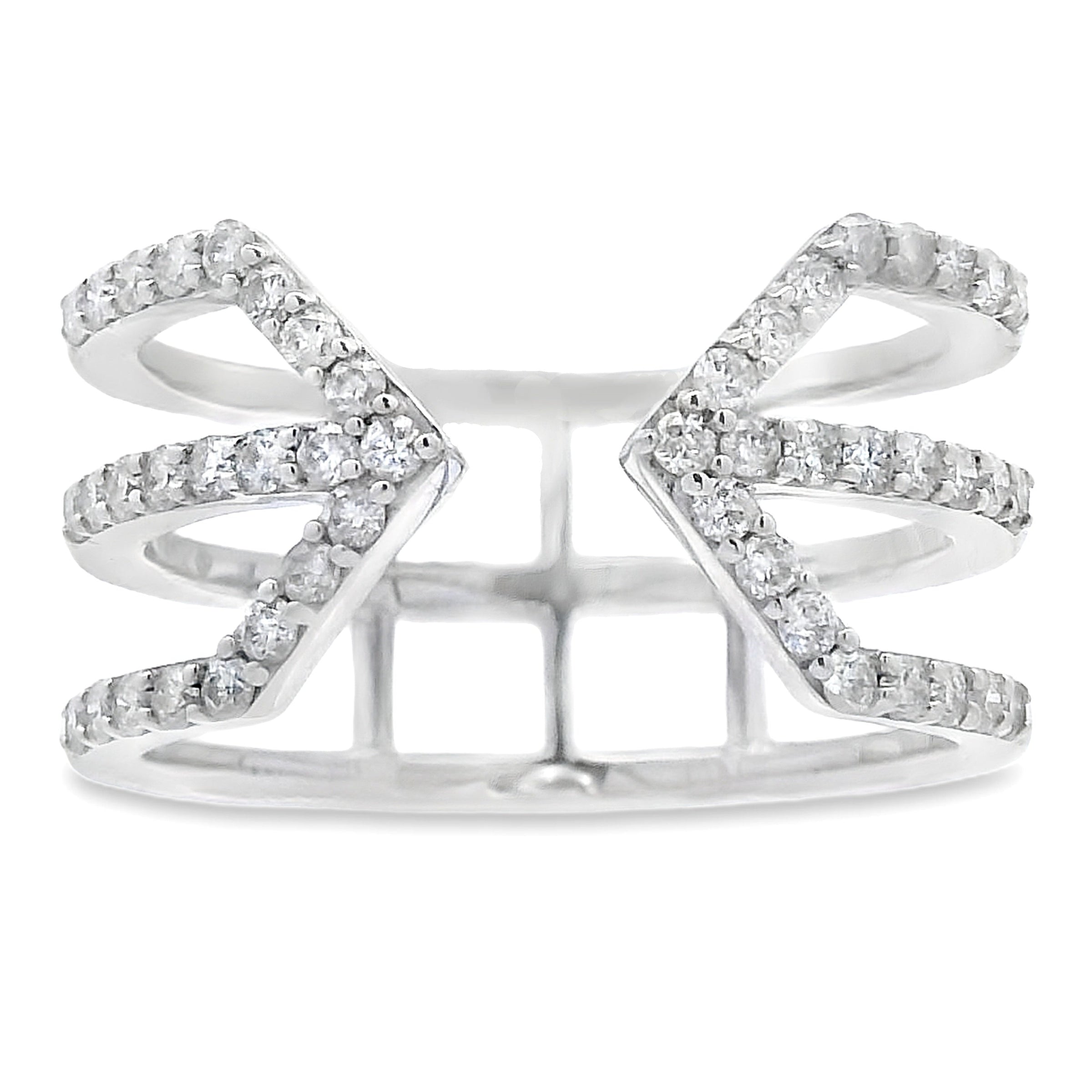 Genuine .50ct Diamond Ring 10KT White Gold
