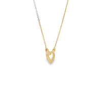 .03ct Diamond Heart Love Pendant 14KT Yellow Gold
