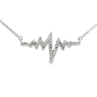 Genuine .17ct Diamond Fashion Pendants Sterling Silver