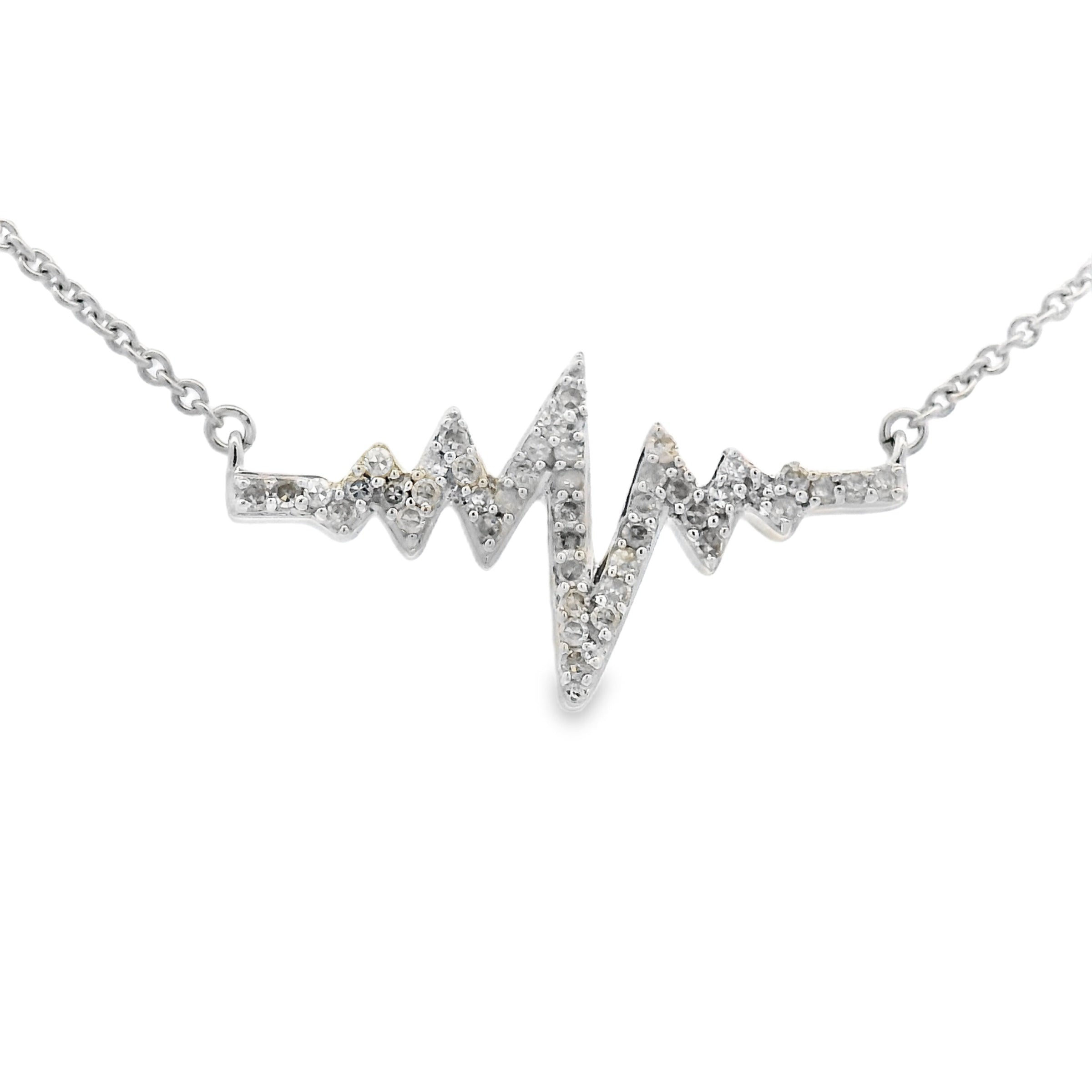 Genuine .17ct Diamond Fashion Pendants Sterling Silver
