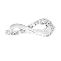 Natural .21ct Diamond Ring Sterling Silver