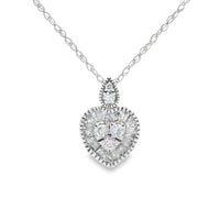 Natural .31ct Diamond Fashion Pendants 14KT White Gold