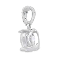 Genuine 2.00ct Moissanite Pendant Sterling Silver