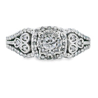 Genuine .50ct Diamond Ring 10KT White Gold