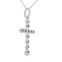 .20ct Diamond Cross Religious Pendant 14KT White Gold