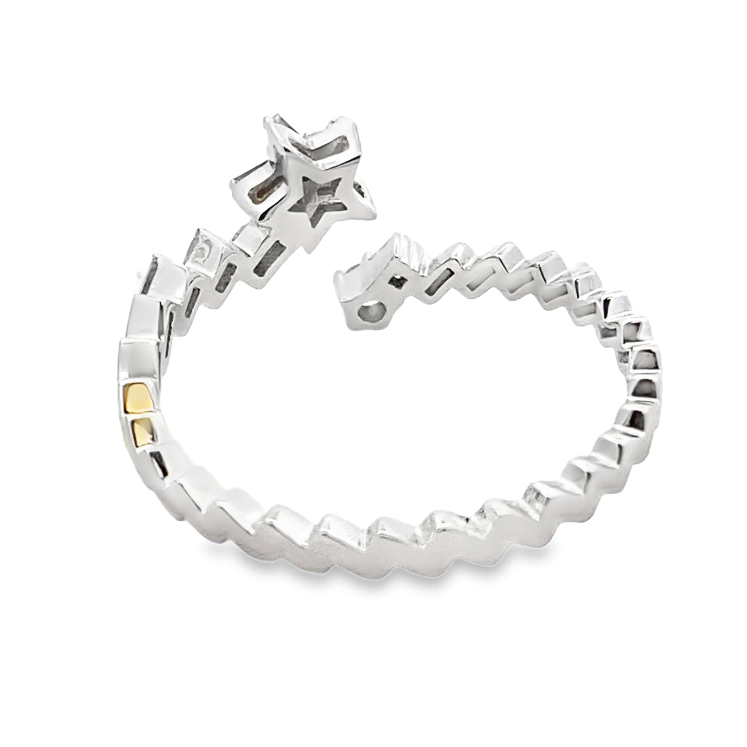 Natural .17ct Diamond Ring 14KT White Gold