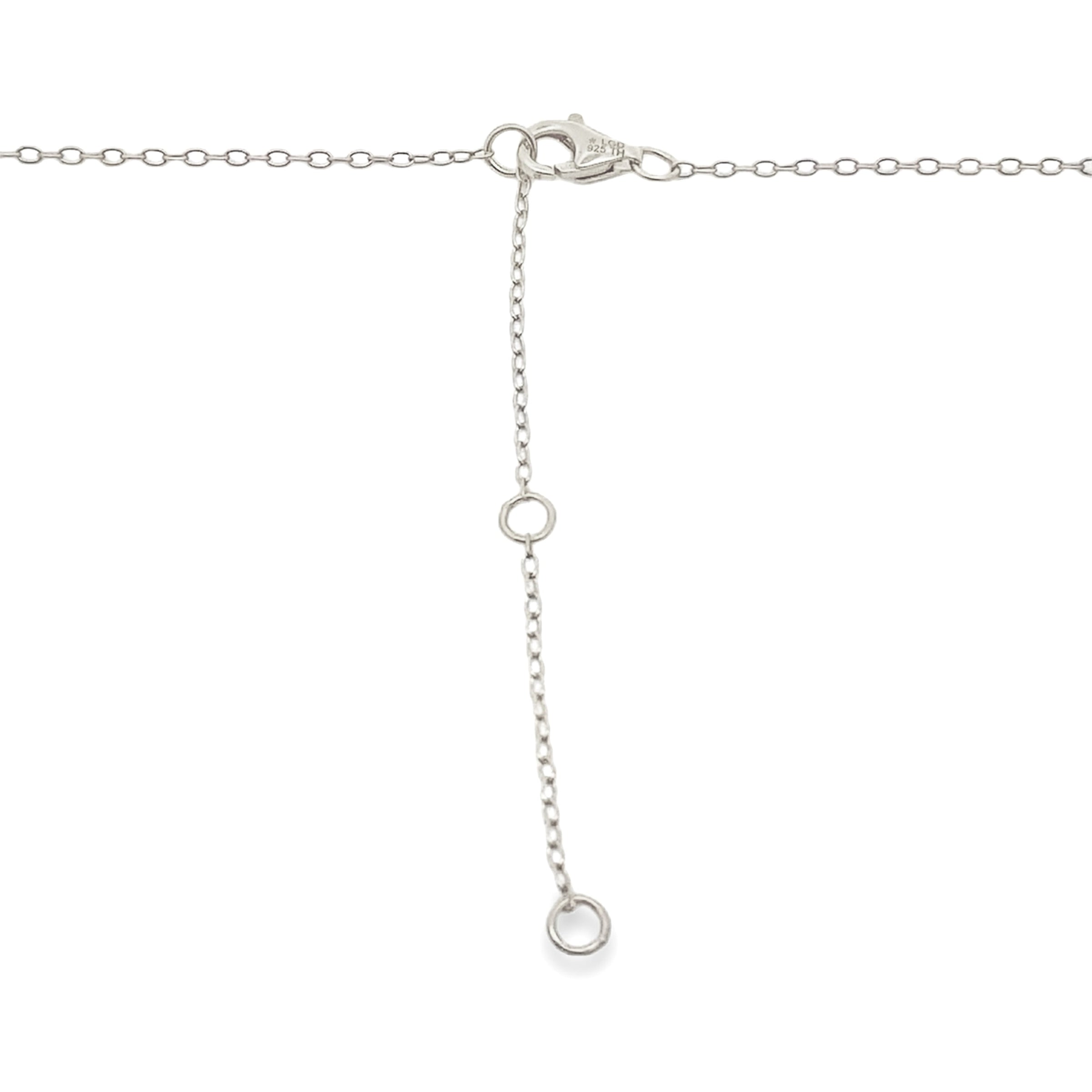 Genuine .65ct Cross Religious Pendant Sterling Silver