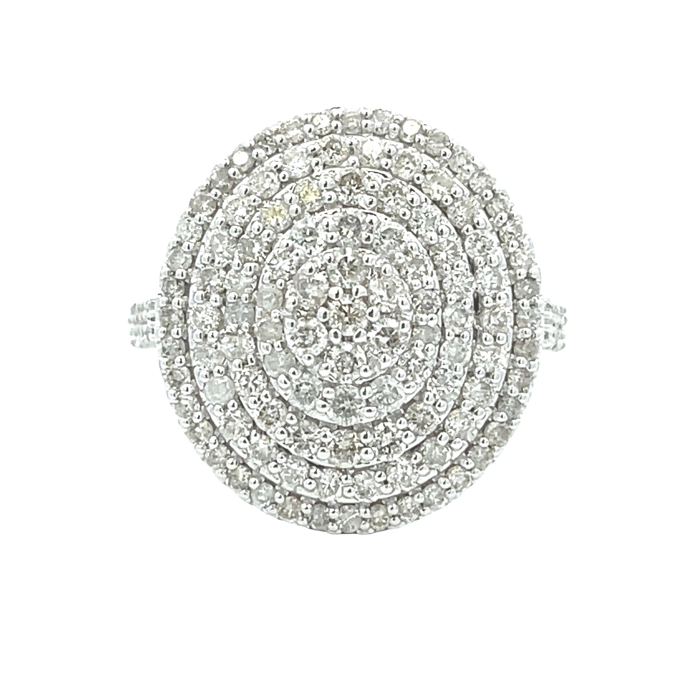 Genuine 1.50ct Diamond Ring 14KT White Gold