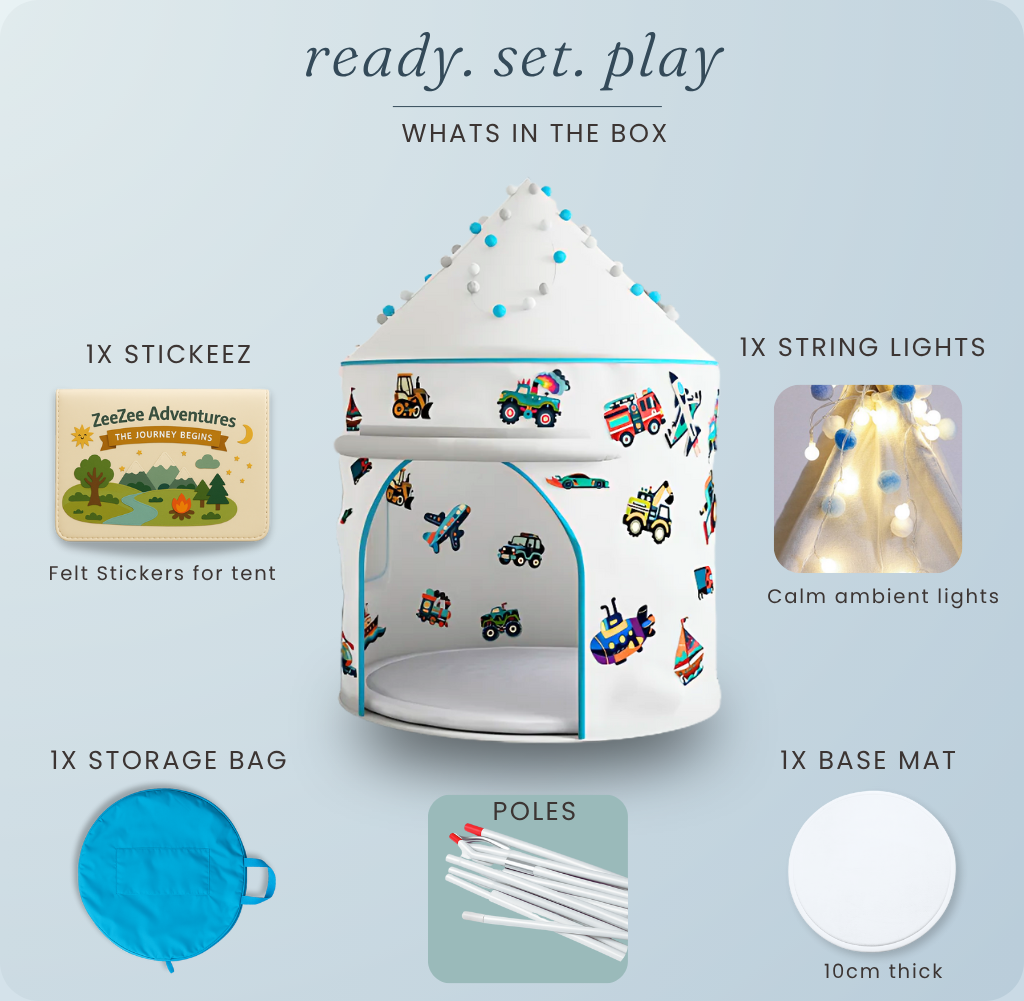 The ZeeZee Adventure Tent 2 - One Tent. Changeable Themes. - BIG FRENCHIES