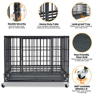 37" Stackable Heavy Duty Dog Kennel 371D04