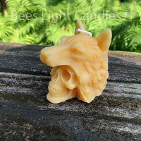 Indian Chief Skull Wolf Candle - BIG FRENCHIES