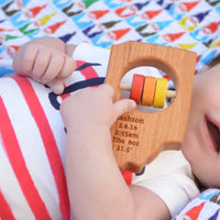 Indiana State Wooden Baby Rattle™ - BIG FRENCHIES