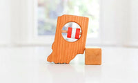 Indiana State Wooden Baby Rattle™ - BIG FRENCHIES