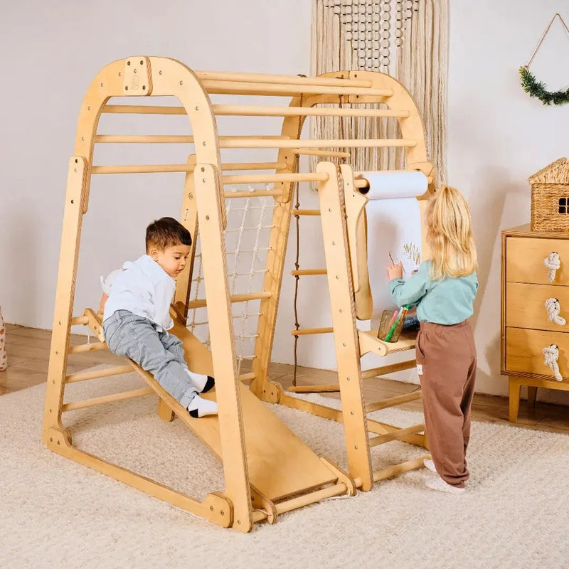 Indoor Playground for Children - 7in1 Playground + Swings Set + Slide Board + Art Set - BIG FRENCHIES