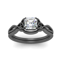 Infinity Celtic Solitaire Wedding Set