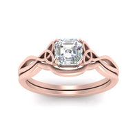 Infinity Celtic Solitaire Wedding Set