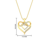 Diamond Accent Double Heart Infinity Pendant Necklace