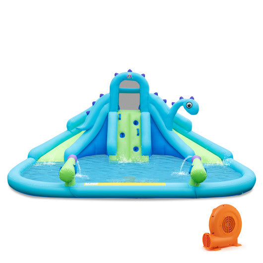 Inflatable Water Slide with Dual Slides and Large Splash Pool and Carry Bag (with 584W Blower) - BIG FRENCHIES