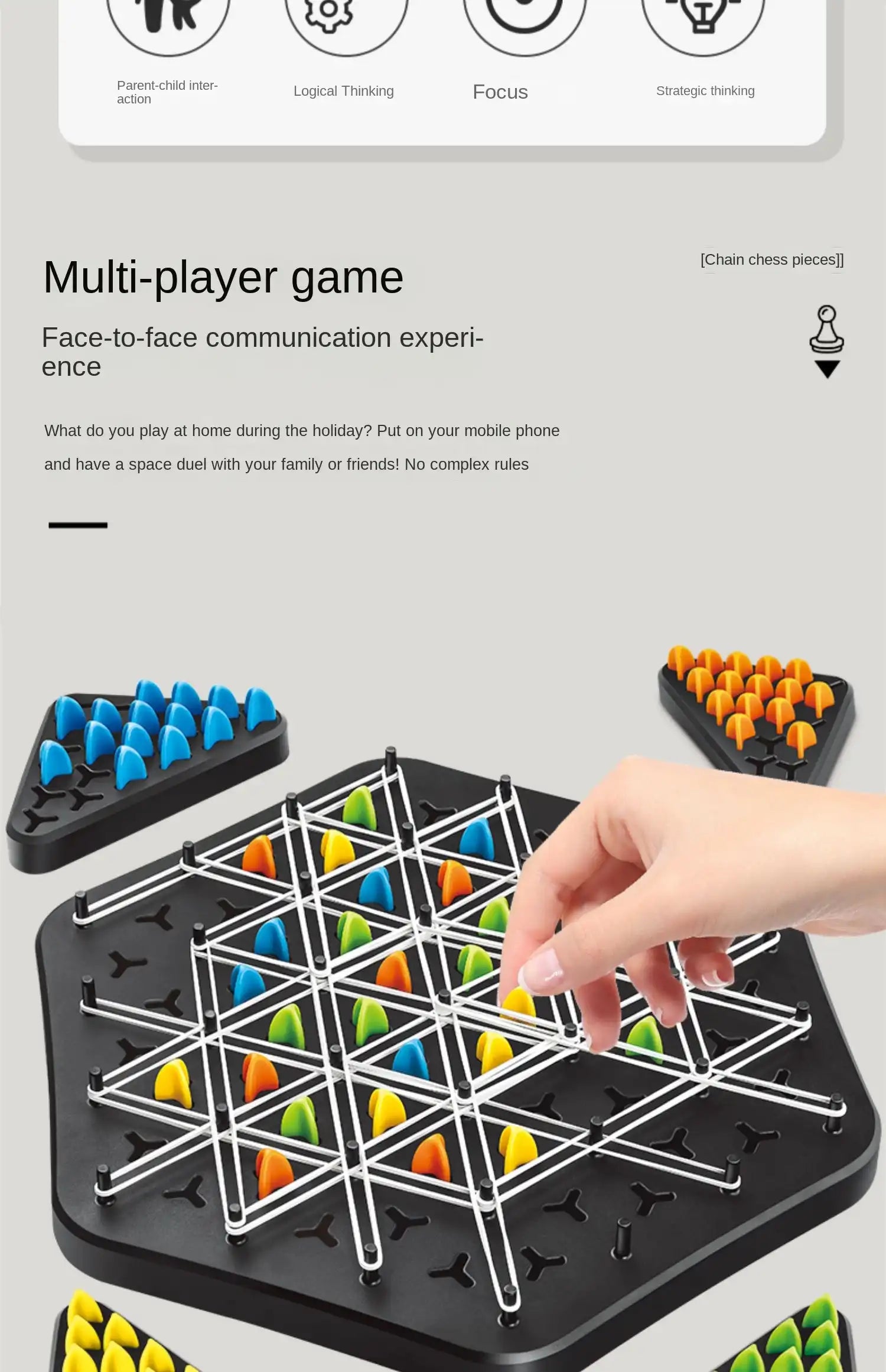 interlocking triangular pieces-MEACAOFG