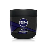 Nivea Men Deep: 400ml Hand & Body Lotion - Moisturizing Cream with Woody Spicy Scent for Normal Skin - Long Lasting Hydration