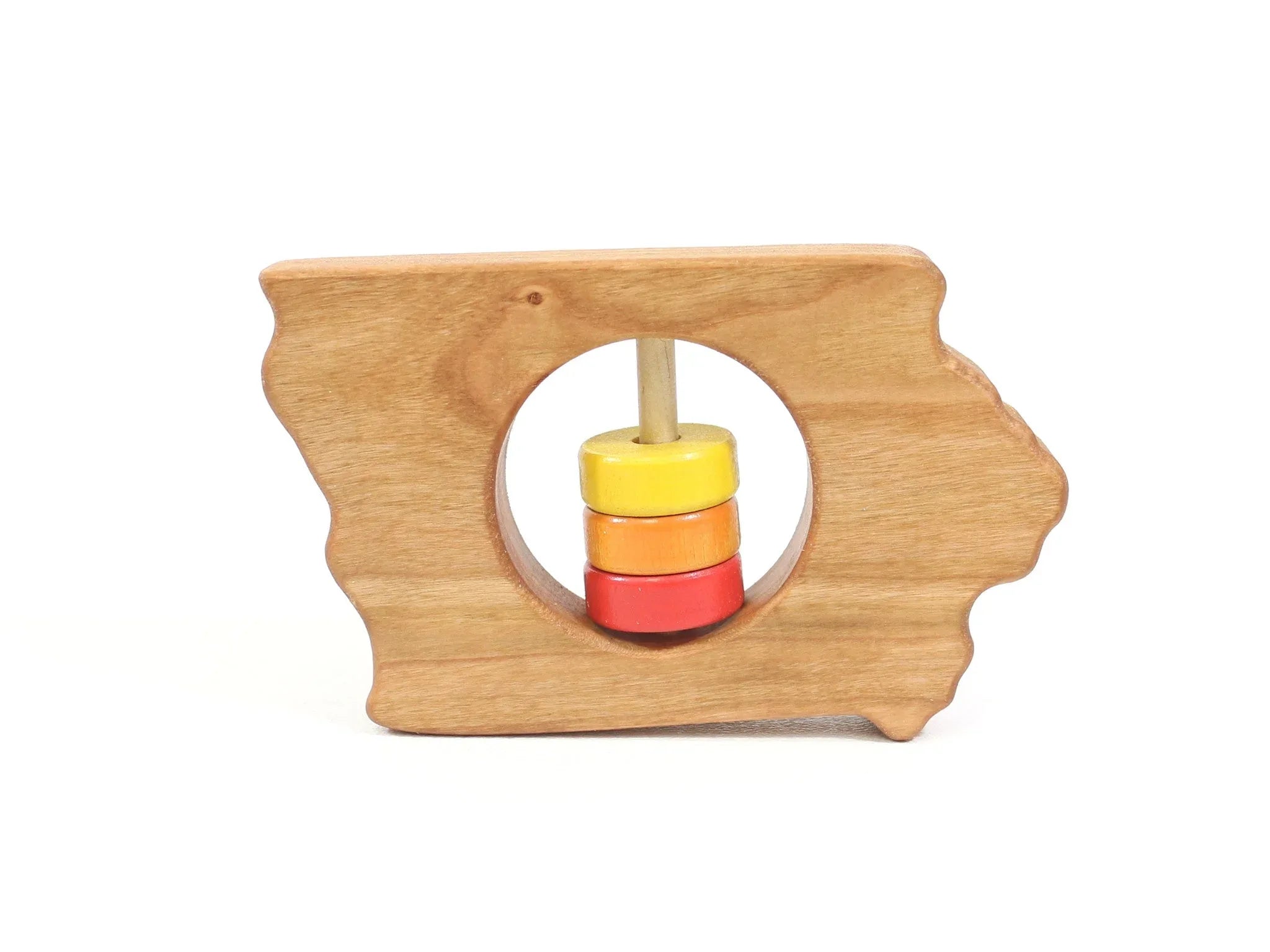 Iowa State Wooden Baby Rattle™ - BIG FRENCHIES