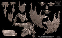 3D Printed Iron Orc Warlord On Wyvern by Avatars of War