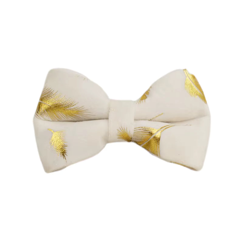 Personalized Ivory Gold Leaf Velvet Classic Set