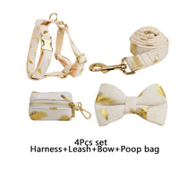 Personalized Ivory Gold Leaf Velvet Classic Set