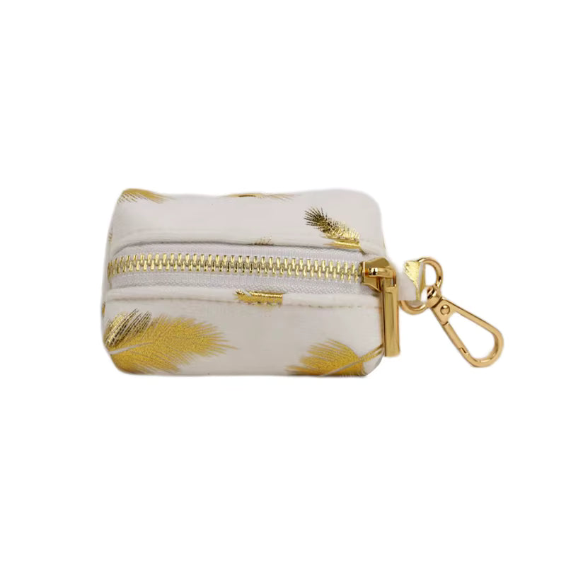 Personalized Ivory Gold Leaf Velvet Classic Set