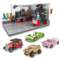 Building Block Garage Car Toys - # BOT&G53710008 - BIG FRENCHIES