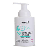 Ecowell Organic Baby Shampoo & Body Wash - Gentle, Fragrance-Free, Vegan & Cosmos Certified for Newborns