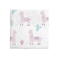 NoJo Super Soft Pink Llama Nursery Mini Crib Fitted Sheet - BIG FRENCHIES
